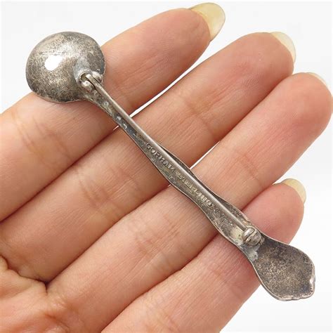 Vtg Gorham 925 Sterling Silver Spoon Pin Brooch Etsy