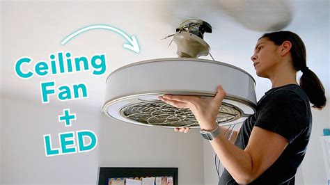 How To Install An Enclosed Blade Ceiling Fan Youtube