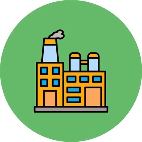 Premium Vector Factory Icon