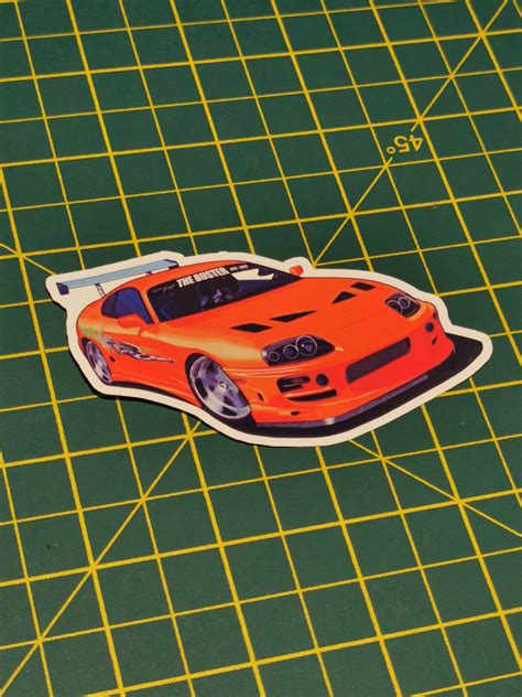 Toyota Supra Mark Iv The Fast And The Furious Glossy Vinyl Etsy