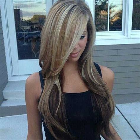 The blonde ombre highlights will show off the layers and complement your hairstyle. 35 Long Layered Cuts | Hairstyles & Haircuts 2016 - 2017