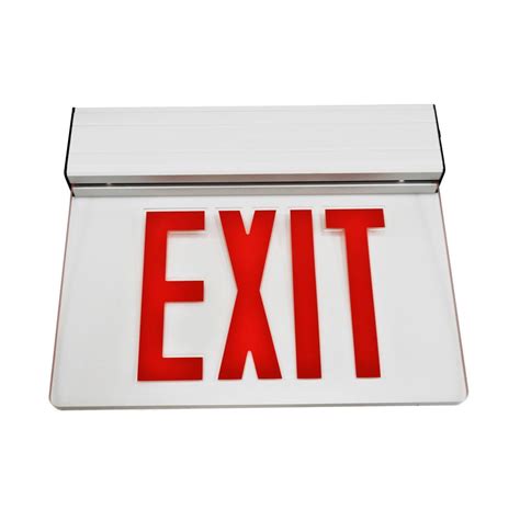 Nicor Led Exl2 Series 36 Volt Clear Integrated Led Emergency Exit Sign