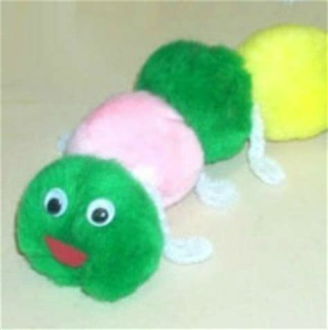 You could make him longer or short too, just add more pom poms or less. Making a Pom Pom Caterpillar | ThriftyFun