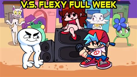 Vs Flexy Full Week Friday Night Funkin Mod Gameplay Fnf Hard Mods