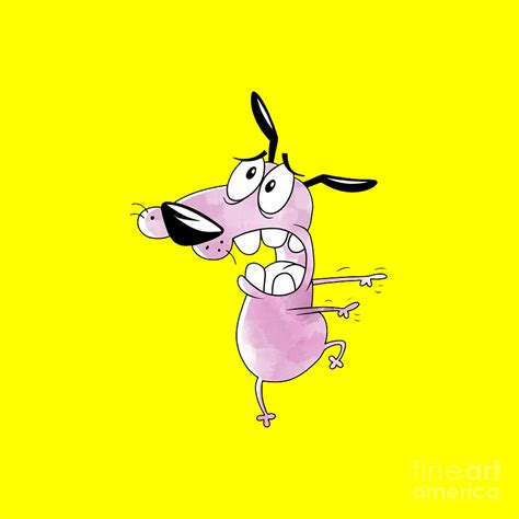 Courage The Cowardly Dog Drawing By Randy Pfeffer Fine Art America