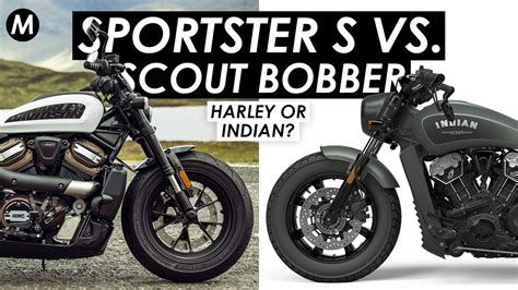 New 2021 Harley Davidson Sportster S Vs Indian Scout Bobber Which One