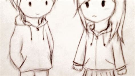 Sweet Couple Cute Couple Cartoon Drawings Easy ~ Drawing
