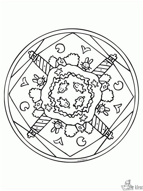 Kleurplaten mandala kleurplatenkleurplaat.nl