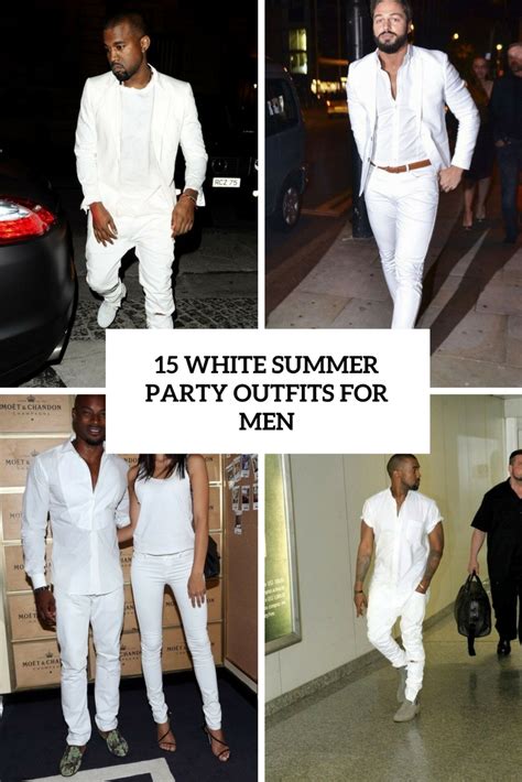 15 White Summer Party Outfits For Men Styleoholic
