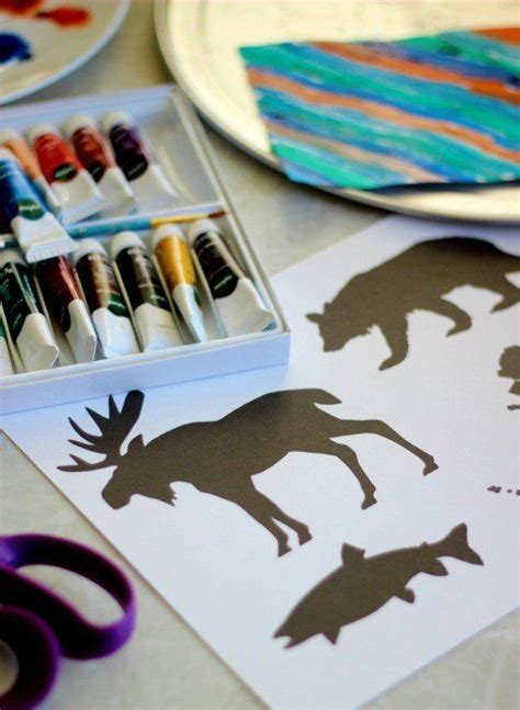 Northern Lights Craft For Alaska Kids Crafts For Winter Pinterest