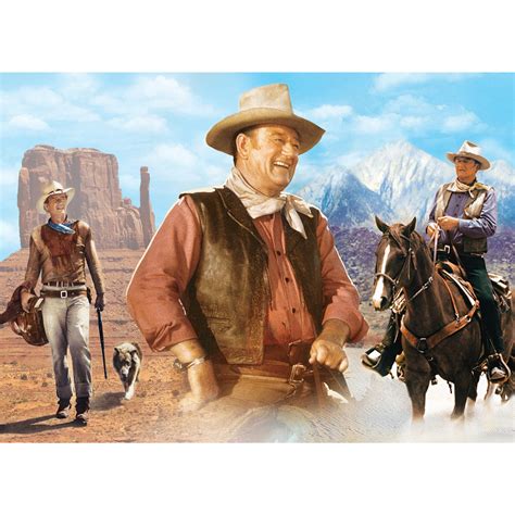 Personalize our photo collage puzzle with photo of your choice. John Wayne Collage 1000 Piece Jigsaw Puzzle | Spilsbury