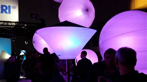 Airstar Booth At Ldi 2013 Inflatable Lighting Effects Youtube