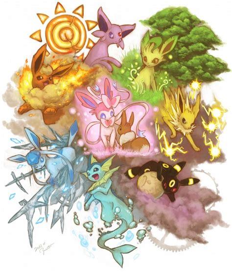 Eeveelution Pokémon Image by Yorujisa Yuuto 1780482 Zerochan