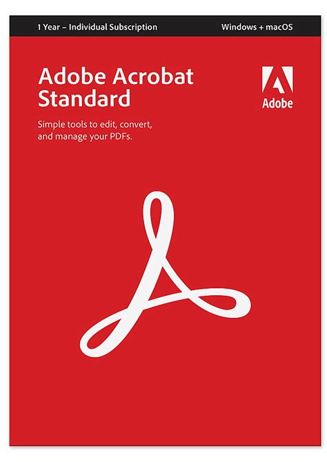 Customer Reviews Adobe Acrobat Standard PDF Software Mac OS Windows ADO F Best Buy