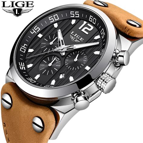 Lige Men Watches Military Army Brand Luxury Sports Casual Waterproof