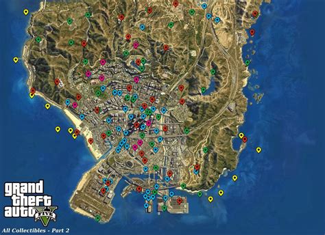 Gamevision Gta 5 All Collectible Locations Map Graphic
