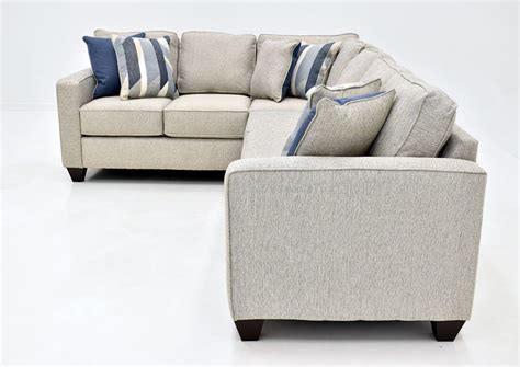 Crypton Sectional Sofa Gray