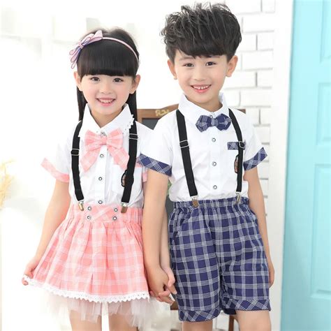 Childrens School Uniforms Clothing Set Girls And Boys Performing Clothes