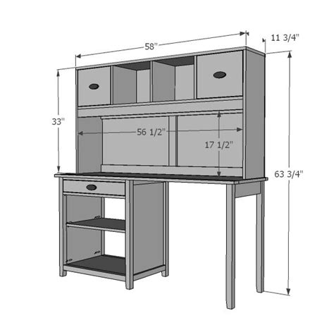 Ana White Build A Channing Desk Hutch Free And Easy Diy Project And