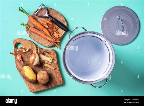 Sustainable and zero waste living. Vegetable waste in recycling compost