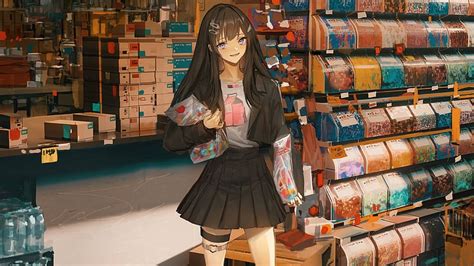 Anime Girl Grocery Store Meme Anime Girl Anime Artist Artwork Digital Art HD Wallpaper