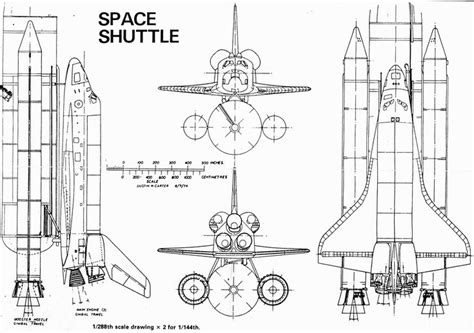 Nasa Discovery Space Shuttle Blueprints
