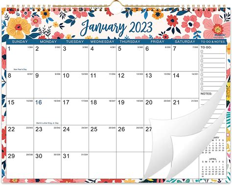 2023 Wall Calendar Jan 2023 Dec 2023 12 Months Hanging