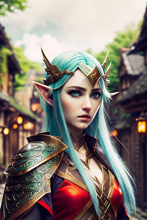 Anime Elf Girl Warrior