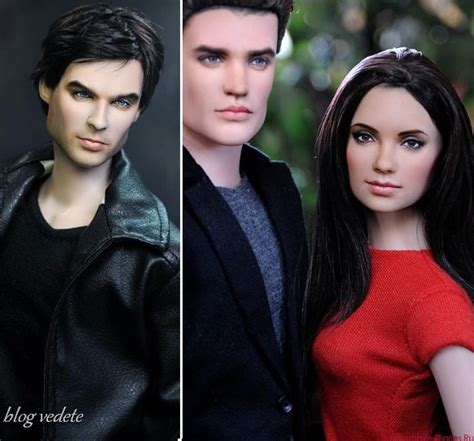Damon Stefan And Elena Dolls The Vampire Diaries Photo