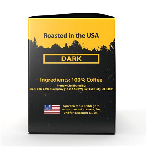 Black Rifle Coffee Company Tactisquatch K Cup Pods Dark Roast 12 Ct