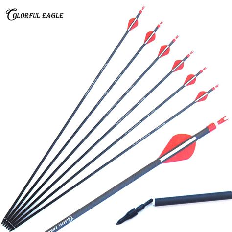 Pure Carbon Arrow For Recurve Compound Bow 283031 Inches Spine 300