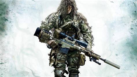 Wallpaper Soldier Military Usa Army Person Marksman Camouflage Sniper Ghost Warrior 2