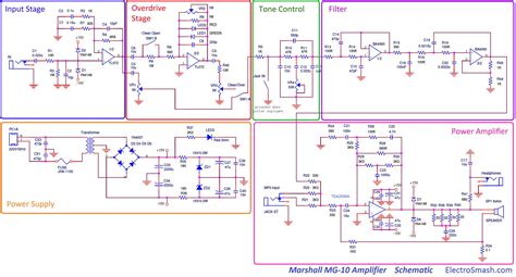 Solid State Guitar Preamp Schematic