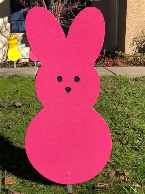 Pink Easter Peep Spring Yard Decoration Happy Easter Pictures Easter