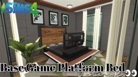 The Sims 4 Tips And Tricks🛠 Platform Bed🛏 No Cc And No Mods