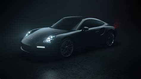 Porsche Black Wallpapers Wallpaper Cave