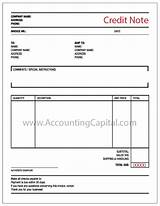 Credit Note Template Pictures