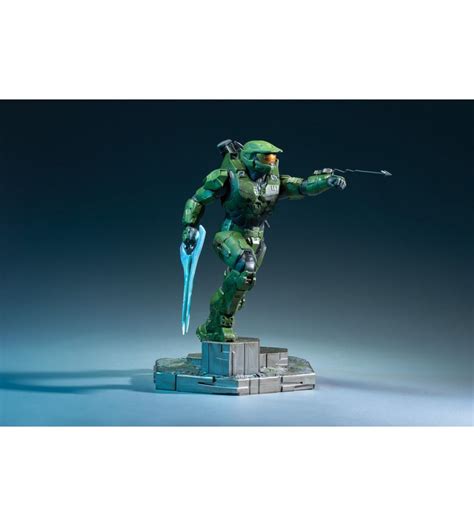 Halo Infinite Master Chief With Grappleshot Pvc Statue Visiontoys