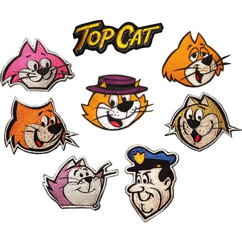 Top Cat Patches Embroidered Gang Tv Cartoon Hanna Barbera Officer Dibble Benny Ebay