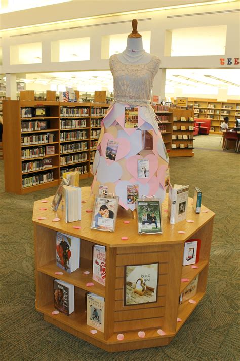 Creative Library Book Display For February Valentines Day Theme