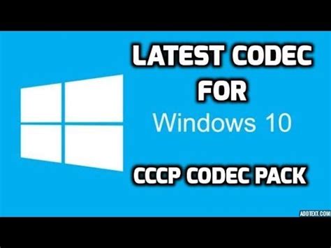 We have made a page where you download extra media foundation codecs for windows 10 for use with apps like movies&tv player and photo viewer. Latest Codec For Windows 10 ! supported Windows10,Windows ...