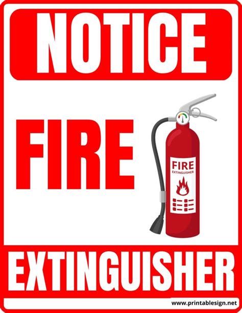 Fire Action Notice Signs Free Download