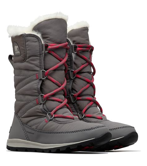 I wore them for a few hours with loose laces and they softened to my foot. Sorel Whitney Tall Lace II Winter Boots Quarry in 2020 ...