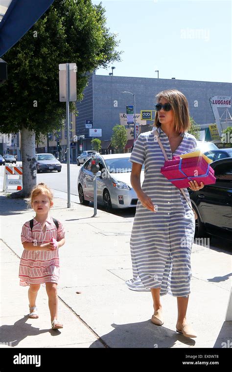 Jessica Alba Takes Her Daughter Haven Warren To A Birthday Party On Pico Boulevard In West Los