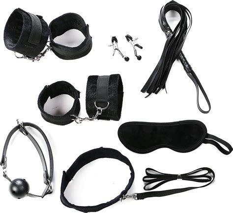 7 pcs set sex bondage kit fetish restraint adult games toys foot handcuff for gag