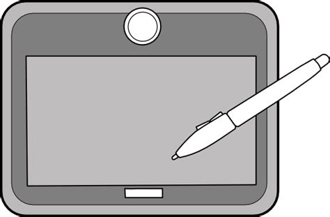 Black And White Tablet Clipart 10 Free Cliparts Download Images On
