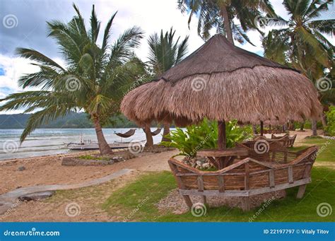 Tropical Beach Hut Stock Image Image Of Horizon Beach 22197797