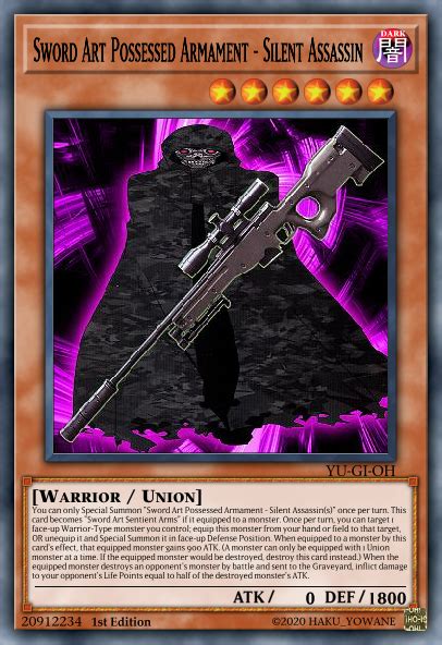 Sword Art Champion Custom Cards Duelists Unite