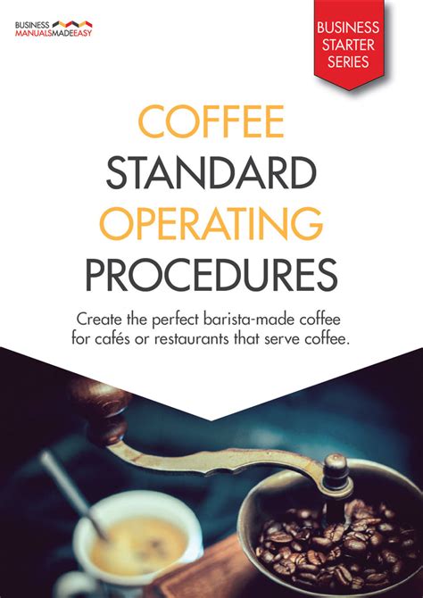 Coffee Standard Operating Procedures Manual Business Manuals Made Easy