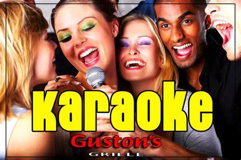 karaoke singers gustons grille and tap